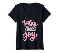 Mujer Today I Choose Joy Camiseta Cuello V