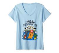 Mujer Today Is A Capy Day Funny Capybara Pun Gaviota 1er Grado Camiseta Cuello V