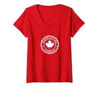 Mujer Todo el mundo ama a un buen chico canadiense | Camiseta Canadá Camiseta Cuello V