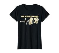 Mujer Todo lo Que mamá ama a mi Madre Hijo Heartbeat Daisy Camiseta