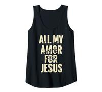 Mujer Todo Mi Amor por Jesús Amor Fe Religioso Camiseta sin Mangas