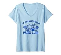 Mujer Todos Los Niveles Son Bienvenidos: Pádel Camiseta Cuello V