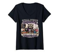 Mujer Todos ustedes Eran Salvajes Pero yo discreta te Amo Fin de año Escolar Camiseta Cuello V