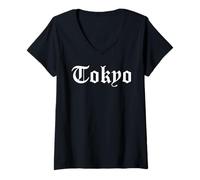 Mujer Tokyo, Gothic Type Camiseta Cuello V