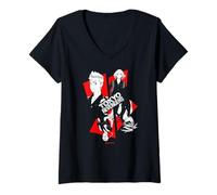 Mujer Tokyo Revengers Framed Character Collage Anime Camiseta Cuello V