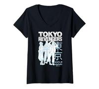 Mujer Tokyo Revengers Manji Gang Characters Anime Camiseta Cuello V