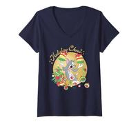 Mujer Tom and Jerry Christmas Holiday Cheer Camiseta Cuello V