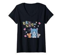 Mujer Tom and Jerry Gokko Friend Graph Camiseta Cuello V
