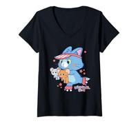 Mujer Tom and Jerry Gokko Roller Skate Patrol Camiseta Cuello V