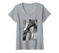 Mujer Tom Baker Doctor Who Monarca del Glen Actor 1975 Camiseta Cuello V