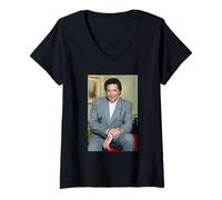 Mujer Tom Jones Cantante de lo Nuevo Pussycat en 1991 Camiseta Cuello V