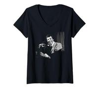 Mujer Tom Jones Delilah No es un Cantante Inusual 1969 Camiseta Cuello V