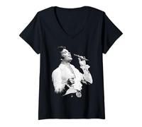 Mujer Tom Jones Live Rescue Me Era 1979 Camiseta Cuello V
