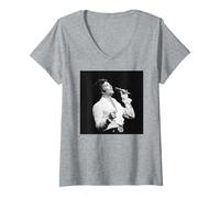 Mujer Tom Jones Rescue Me Era en Vivo 1979 Camiseta Cuello V