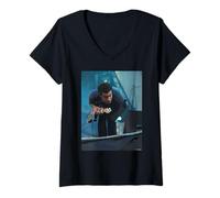 Mujer Tom Smith Editors Cantante Principal en Vivo por Andy Willsher Camiseta Cuello V