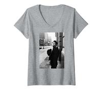 Mujer Tom Waits Rain Dogs Small Change Cantante de AJ Barratt Camiseta Cuello V