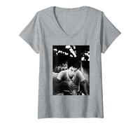 Mujer Tom Waits Swordfishtrombones Cantante de AJ Barratt Camiseta Cuello V