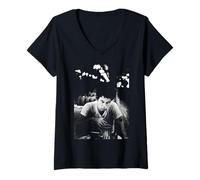 Mujer Tom Waits Waltzing Matilda Cantante de AJ Barratt Camiseta Cuello V