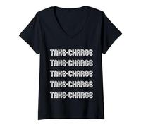 Mujer Tomar cargo Camiseta Cuello V