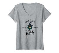 Mujer Tomé una prueba de ADN resulta que soy 100% bruja Camiseta Cuello V