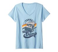 Mujer Tonka Mighty Dump Distressed Vintage Portrait Camiseta Cuello V