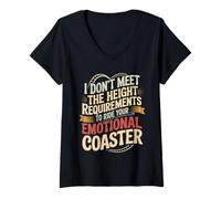 Mujer Too Short To Ride Your Emotional Roller Coaster - Camiseta Cuello V