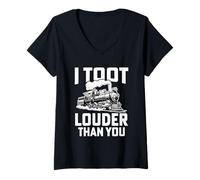 Mujer Toot Louder Than You Camiseta Cuello V
