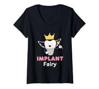 Mujer Tooth Implant Fairy Dental Implants Tooth Replacement Camiseta Cuello V