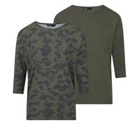 Mujer Top Onlglamour 2er Paquete 3/4 Camiseta Loose Fit Manga Larga Estampado