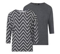 Mujer Top Onlglamour 2er Paquete 3/4 Camiseta Loose Fit Manga Larga Estampado