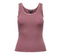 Mujer Top - Onlsara Sharai Lifew Tanque Excelente, Encaje, Acanalado, Redondo, B