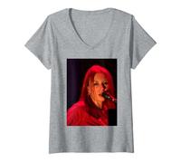 Mujer Tori Amos Vive la extraña era de Las niñas Camiseta Cuello V