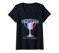 Mujer Torneo de los Tres Magos Harry Potter Nuevo Diseño 2025 Camiseta Cuello V