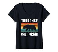 Mujer Torrance South Bay Los Ángeles Redondo Beach California 310 Camiseta Cuello V