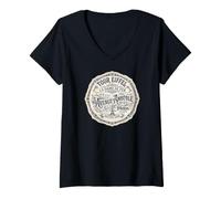Mujer Torre Eiffel La Dama de Hierro París Francia Desde 1889 Camiseta Cuello V