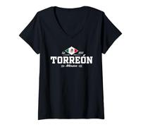 Mujer Torreon Mexico Camiseta Cuello V
