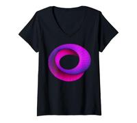 Mujer Torus Umbilic Mobius Band Cálculo Matemáticas Ciencias Ingeniería Camiseta Cuello V