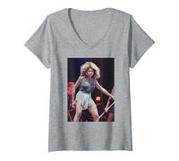 Mujer Tour de Despedida de Tina Turner en Vivo 1990 Camiseta Cuello V