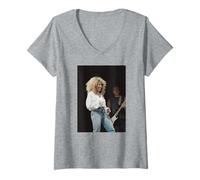Mujer Tour de Despedida de Tina Turner en Vivo en París Camiseta Cuello V