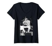 Mujer Tour de reunión en Vivo de los Hermanos Doobie por Michael Grecco Camiseta Cuello V
