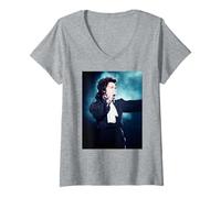 Mujer Tour del príncipe Lovesexy en Vivo en Wembley 1988 Camiseta Cuello V