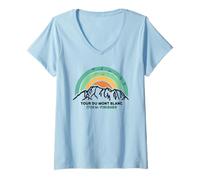 Mujer Tour du Mont Blanc Finisher France Montblanc Senderismo Regalos Camiseta Cuello V