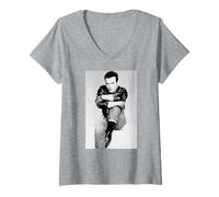 Mujer Tour en Solitario de Adam Ant Strip 1984 Camiseta Cuello V