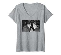 Mujer Tour fantástico del Club Wham! George Michael Andrew Ridgeley Camiseta Cuello V