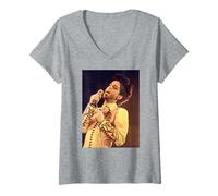 Mujer Tour Prince Diamantes Y Perlas En Vivo 1992 Camiseta Cuello V
