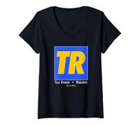 Mujer TR Trail Running Funny Outdoor Runner Senderismo Entrenamiento Camiseta Cuello V