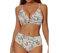 Mujer Traje De Baño Push up Sujetador Mujer Bikinis Brasileños De Tanga De Cintura Baja Trajes Halter Sexy Sólido Traje de Baño Bañador de Dos Piezas Cintura Alta Conjunto Bikini