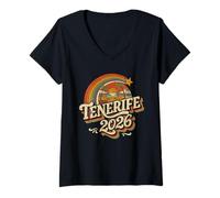 Mujer Traje De Tenerife 2026 Tenerife 2026 Camiseta Cuello V