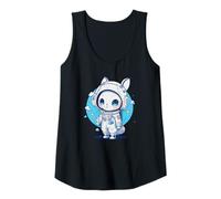 Mujer Traje espacial con casco de conejo astronauta para niñas Camiseta sin Mangas