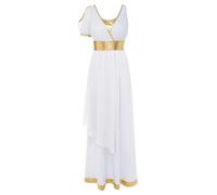 Mujer Traje Grecia Antigua Diosa Romana Mujeres Túnica Vestido Blanco L
